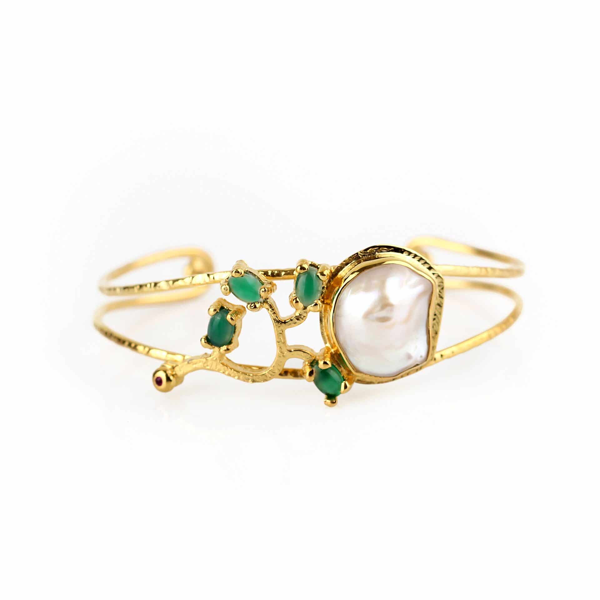 Lux Seri İnci & Oniks Bileklik