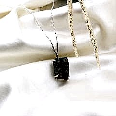 Ham Akuamarin Doğaltaşlı Gümüş Kolye