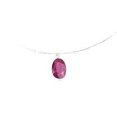 Lara Serisi Yakut Doğaltaşlı Gümüş Gerdanlık