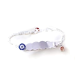 Nazar Boncuklu Zincirli Çocuk Künyesi