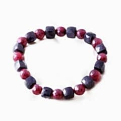 Safir ve Yakut Doğaltaşlı Bileklik