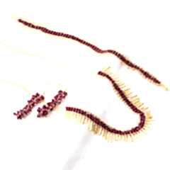 Hawaii Garnet Doğaltaşlı Set