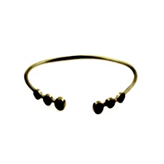 Rhodolite ve Yakut Doğaltaşlı Gümüş Bileklik