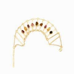 Ala Serisi Turmalin Doğaltaşlı Gümüş Bileklik