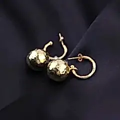 Dora Serisi Dövmeli Top Gümüş Küpe