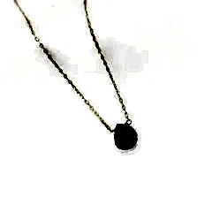 Dori Serisi Zümrüt Doğaltaşlı Minimal Kolye