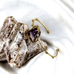 Özel Tasarım Ametist Gümüş Bileklik