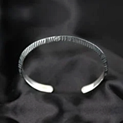 Vintage Model Gümüş Erkek Bileklik