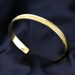 Örgü Model Erkek Gümüş Bileklik