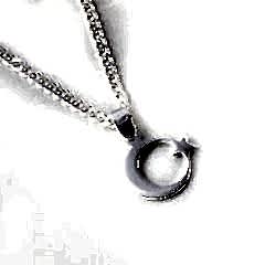 Mini Ay Yıldızlı Gümüş Kolye Ucu