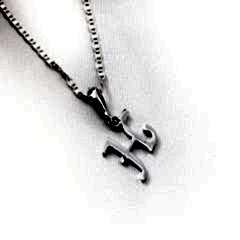 Gümüş Harflı Kolye Ucu