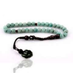 Amazonit Doğal Taşlı Tesbih