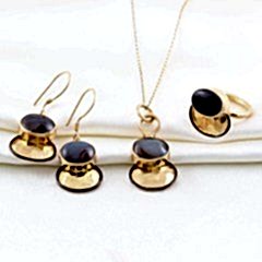 Yemen Akik Taşlı Kadın Gümüş Set