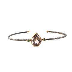 Dumanlı Kuvars Doğaltaşlı Kadın Bileklik
